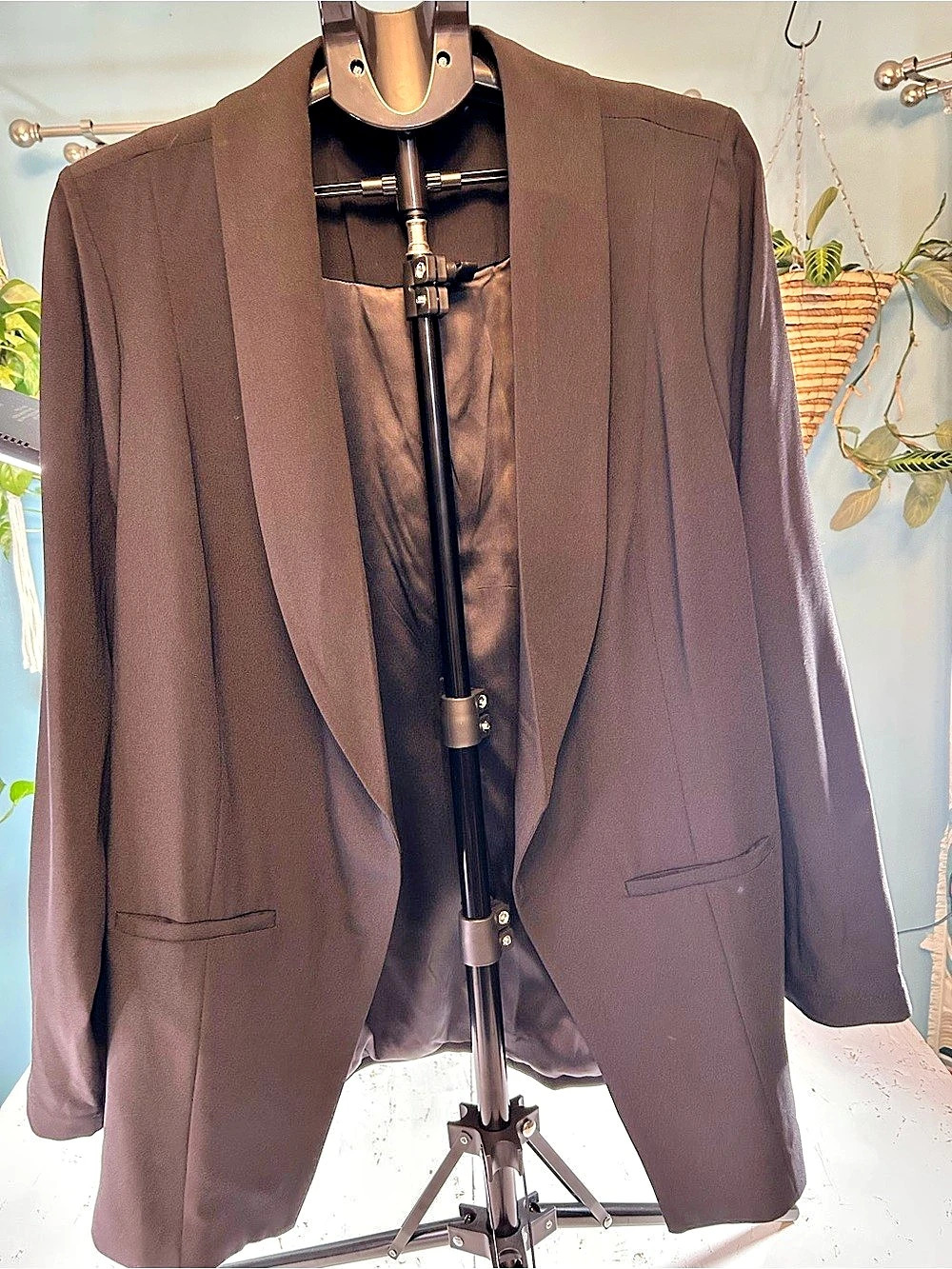 Torrid Classic Shawl Collar Blazer Brown Size 2